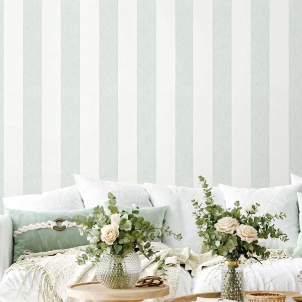 Tapete Grün, Weiß Marburg Vliestapete (34410)