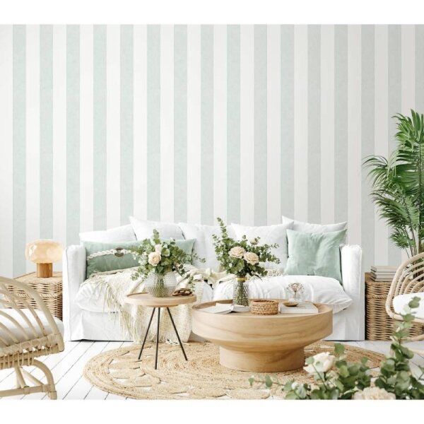 Tapete Grün, Weiß Marburg Vliestapete (34410)