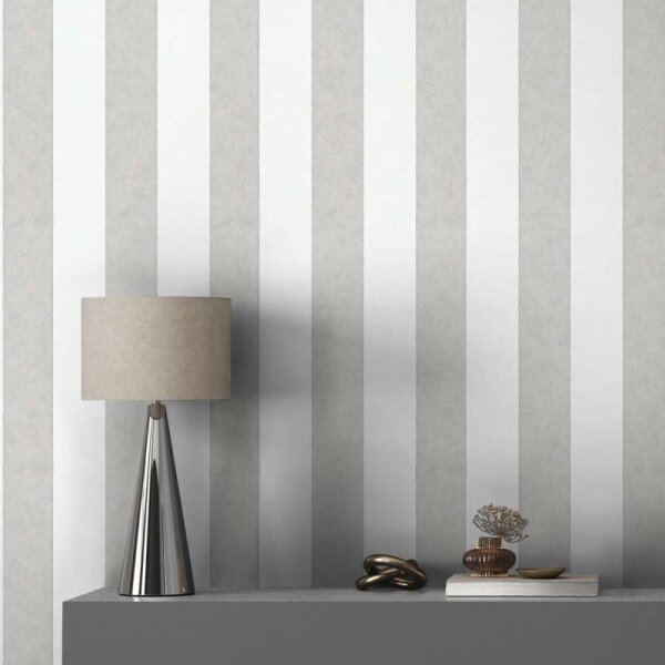 Tapete Grau, Weiß Marburg Vliestapete (34408)