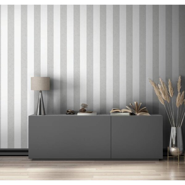 Tapete Grau, Weiß Marburg Vliestapete (34408)