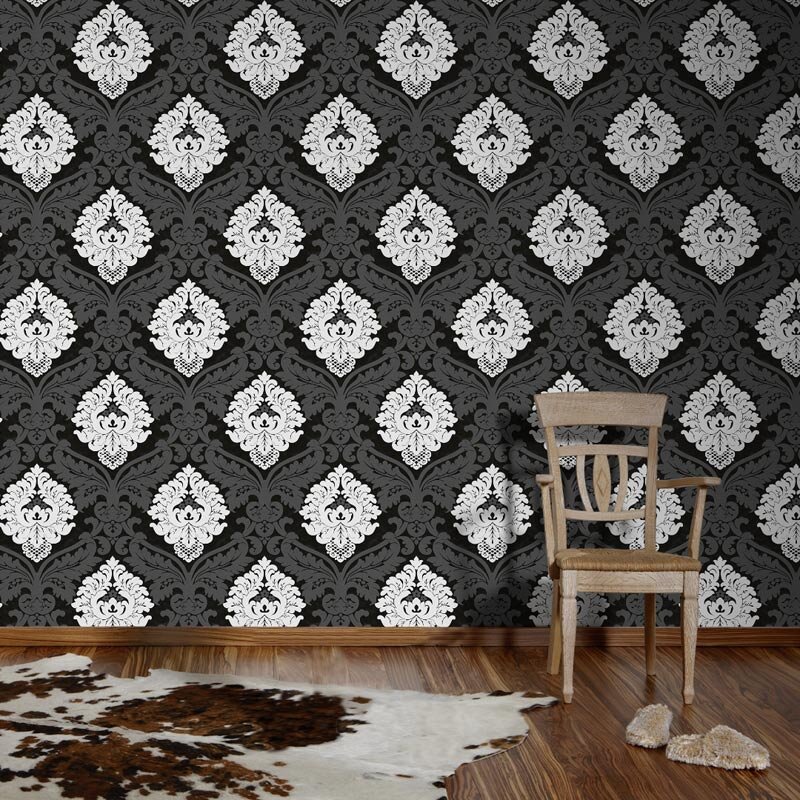 Tapete Schwarz-Weiß AS-Creation Vliestapete (554314)