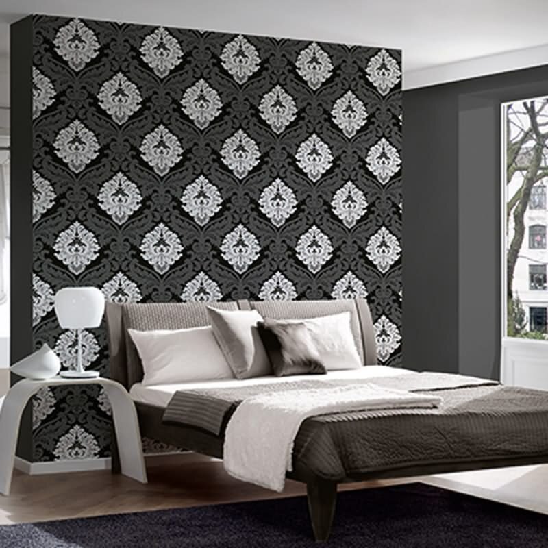 Tapete Schwarz-Weiß AS-Creation Vliestapete (554314)