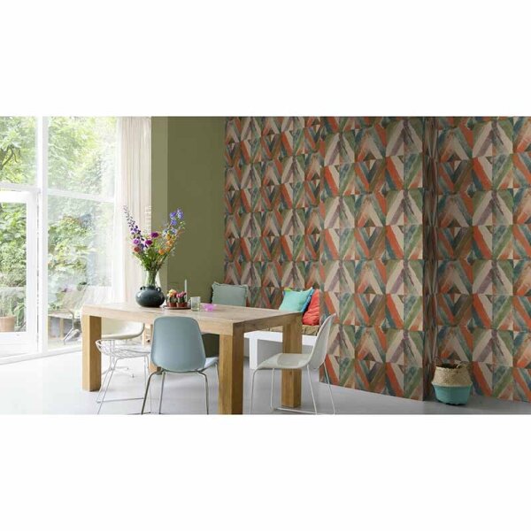 Tapete Grün Rasch Vliestapete (452068)