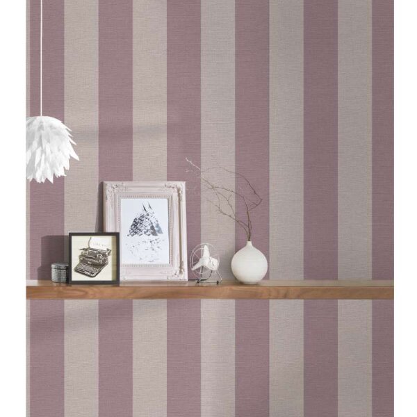 Tapete Greige, Lila, Flieder, Rosa AS-Creation deco Vliestapete (386654)