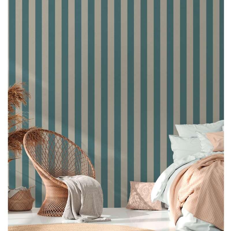 Tapete Beige, Creme, Blau, Petrol AS-Creation deco Vliestapete (386651)