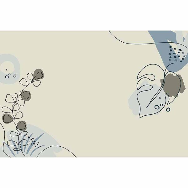 Digitaldruck-Tapete Drawn Leaves 3 livingwalls (DD120229)