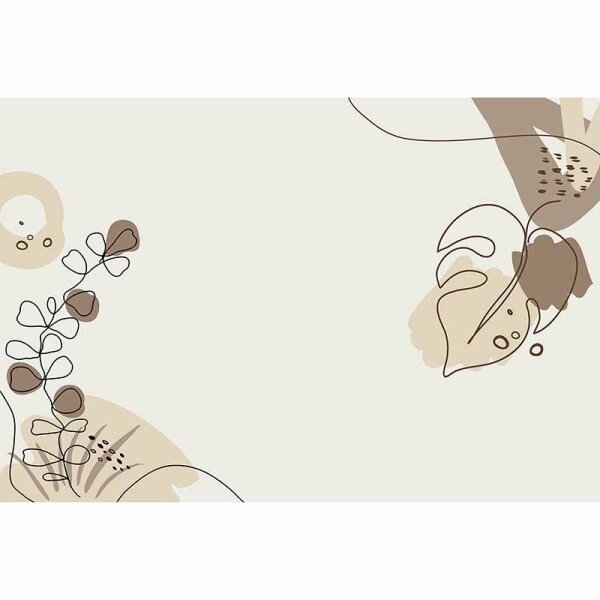 Digitaldruck-Tapete Drawn Leaves 2 livingwalls (DD120225)