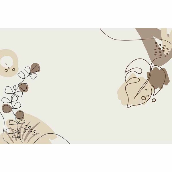 Digitaldruck-Tapete Drawn Leaves 2 livingwalls (DD120225)