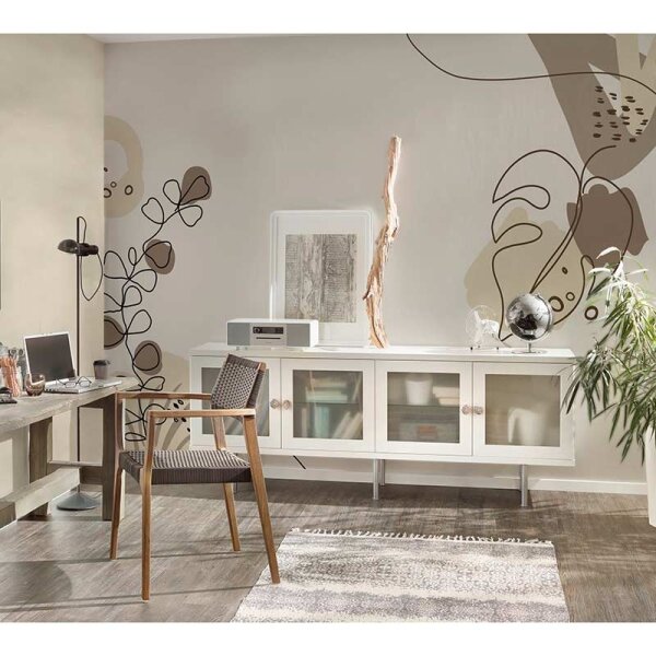 Digitaldruck-Tapete Drawn Leaves 2 livingwalls (DD120225)