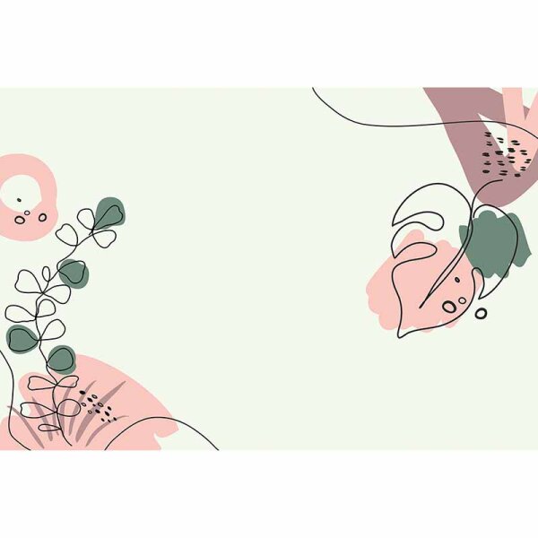 Digitaldruck-Tapete Drawn Leaves 1 livingwalls (DD120221)