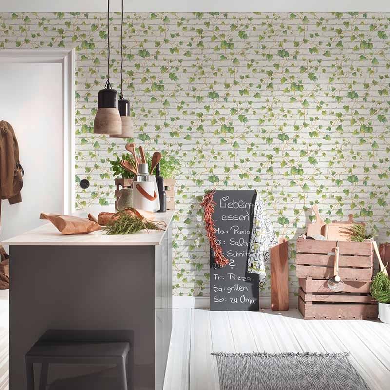 Tapete Weiß, Grün AS-Creation Vliestapete (319421)