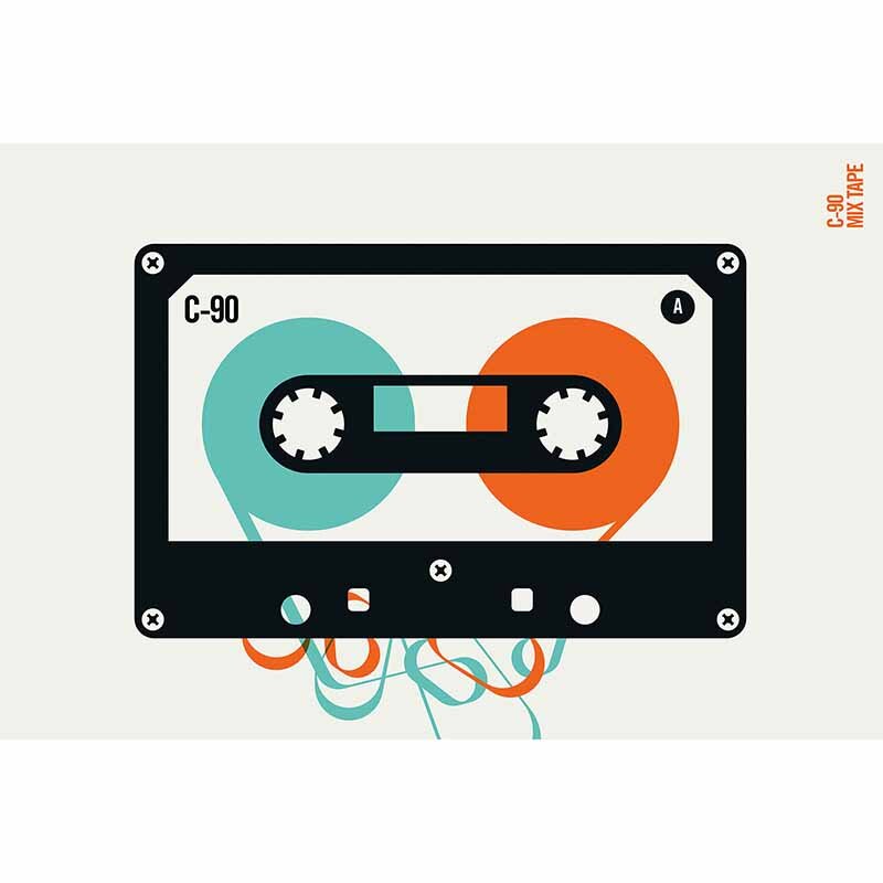 Digitaldruck-Tapete Mixtape livingwalls (DD120141)