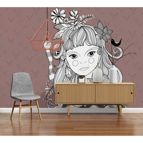 Digitaldruck-Tapete Catgirl 2 livingwalls (DD120081)