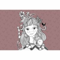 Digitaldruck-Tapete Catgirl 2 livingwalls (DD120081)