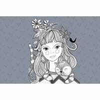 Digitaldruck-Tapete Catgirl 1 livingwalls (DD120077)