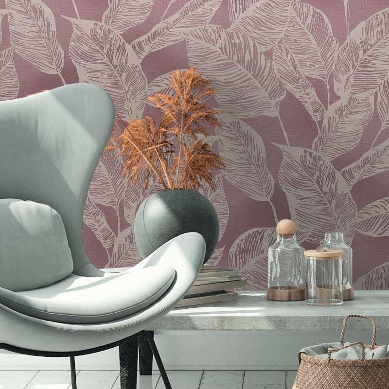 Tapete Greige, Lila, Flieder, Rosa AS-Creation deco Vliestapete (386634)