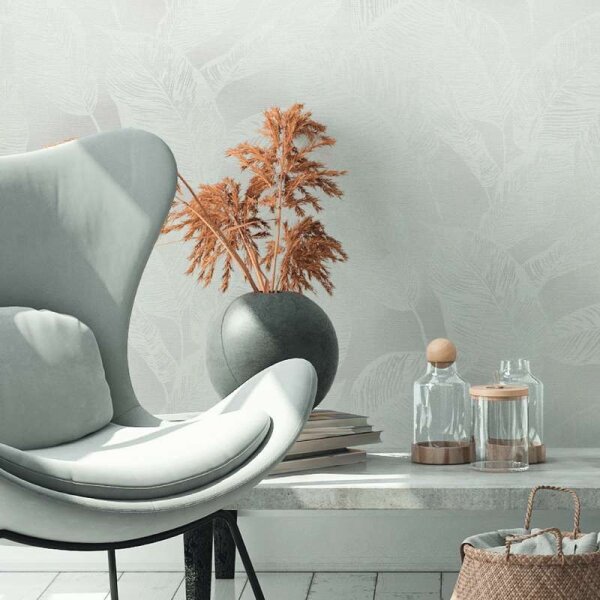 Tapete Grau, Weiß AS-Creation deco Vliestapete (386632)