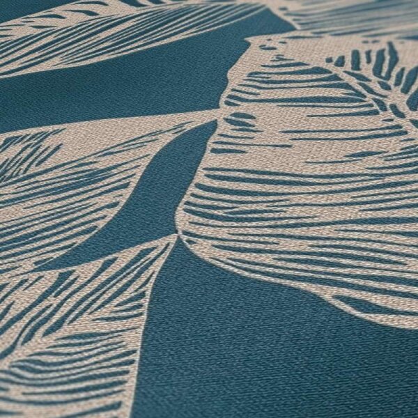 Tapete Beige, Creme, Blau, Petrol AS-Creation deco Vliestapete (386631)