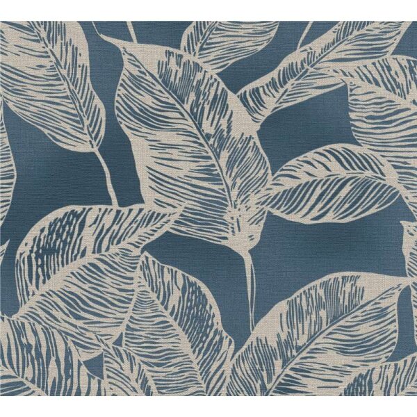 Tapete Beige, Creme, Blau, Petrol AS-Creation deco Vliestapete (386631)