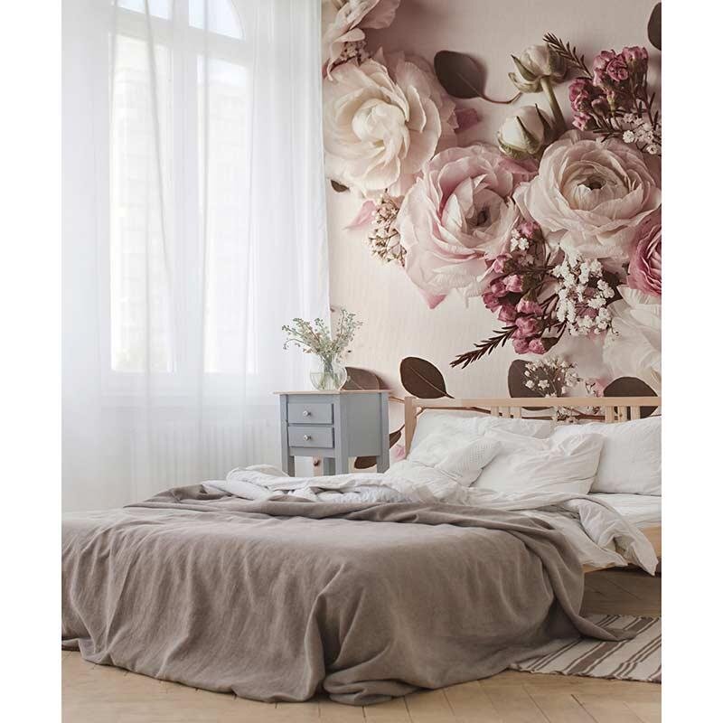 Digitaldruck-Tapete Flat Lay Flower livingwalls (DD119881)