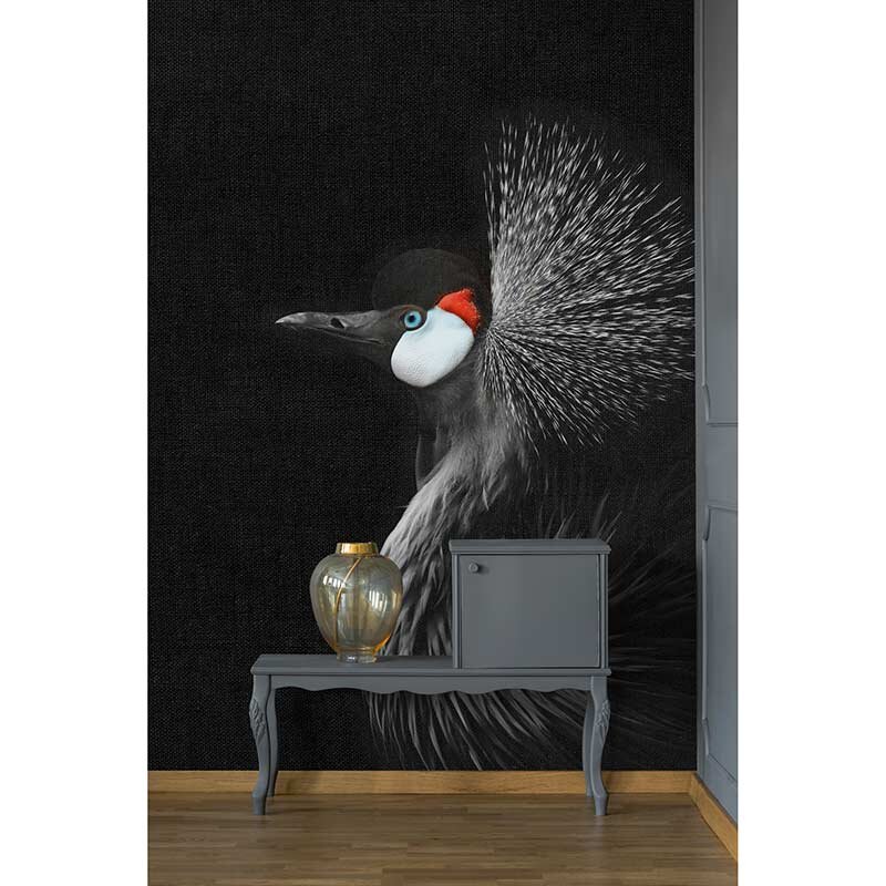 Digitaldruck-Tapete Crowned Crane Black livingwalls (DD119805)