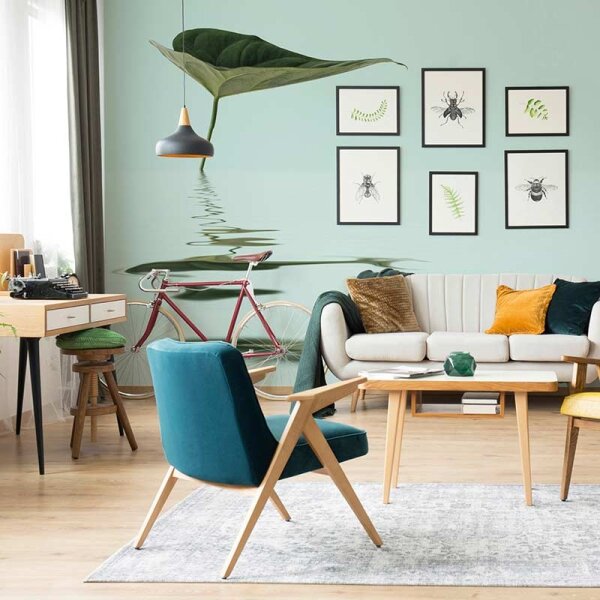 Digitaldruck-Tapete Zen Water Leaf livingwalls (DD119789)