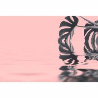 Digitaldruck-Tapete Monstera Leaf Water 1 livingwalls...