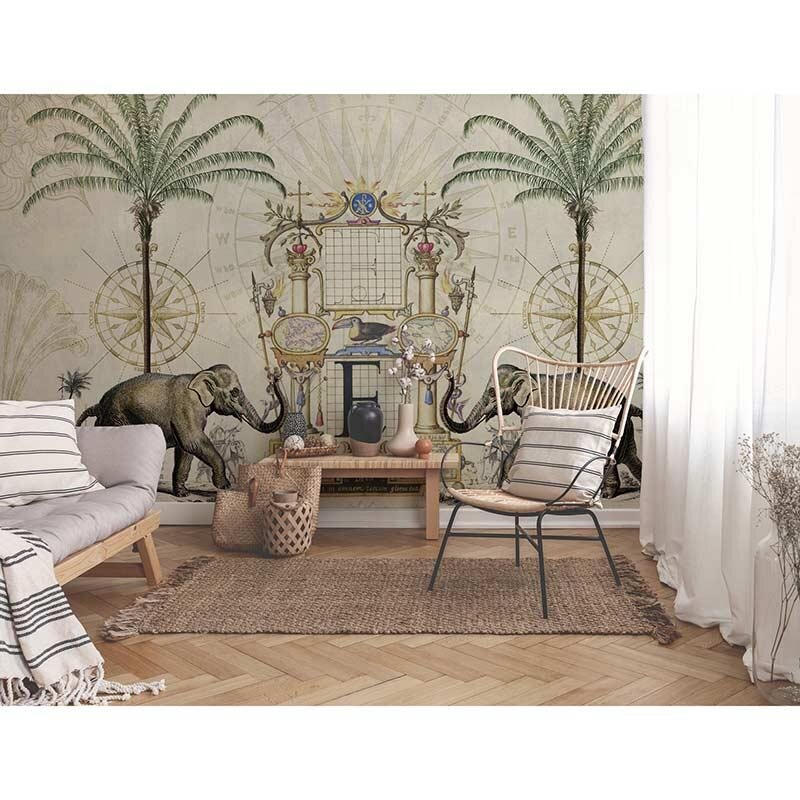 Digitaldruck-Tapete Nostalgic Elefant livingwalls (DD119737)