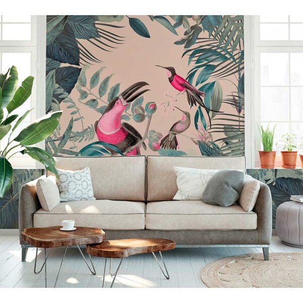 Digitaldruck-Tapete Toucans Paradise livingwalls (DD119693)