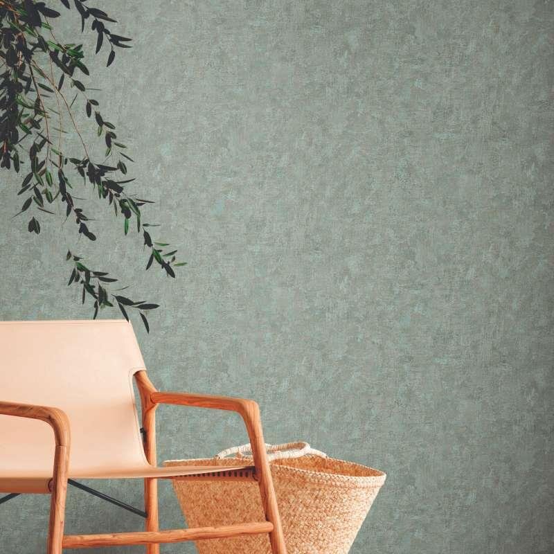 Tapete Blau, Braun, Grün AS-Creation deco Vliestapete (386391)