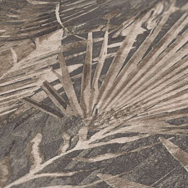 Tapete Beige, Creme, Braun, Schwarz AS-Creation deco Vliestapete (386383)