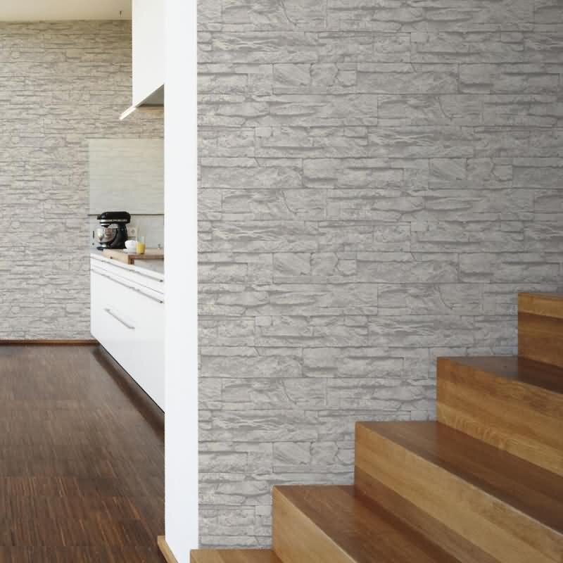 Tapete Grau, Silber AS-Creation Vliestapete (707116)