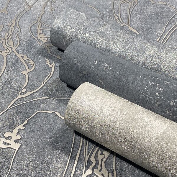 Tapete Grau, Silber Marburg Vliestapete (32638)