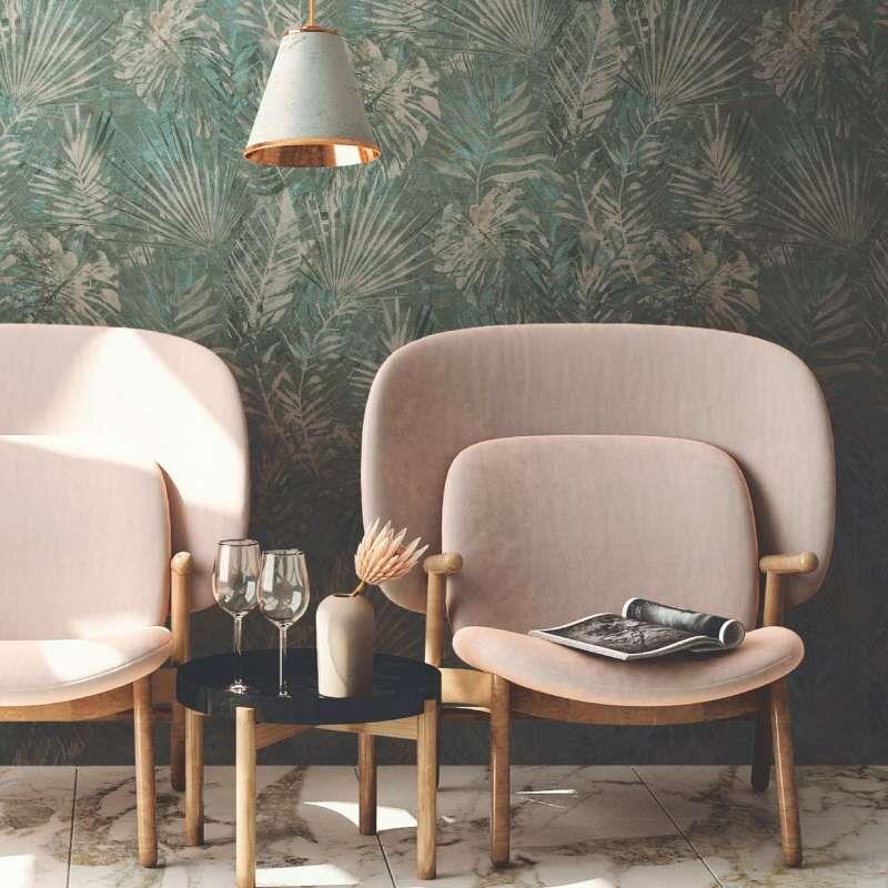 Tapete Greige, Grün AS-Creation deco Vliestapete (386382)