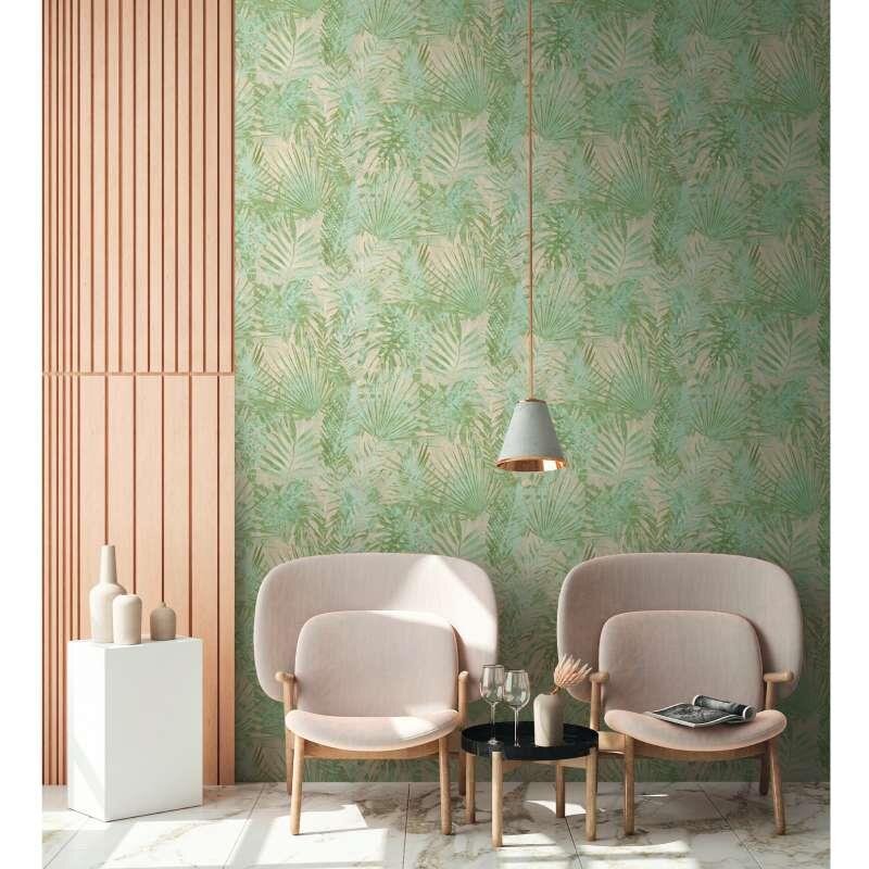 Tapete Beige, Creme, Grün AS-Creation deco Vliestapete (386381)