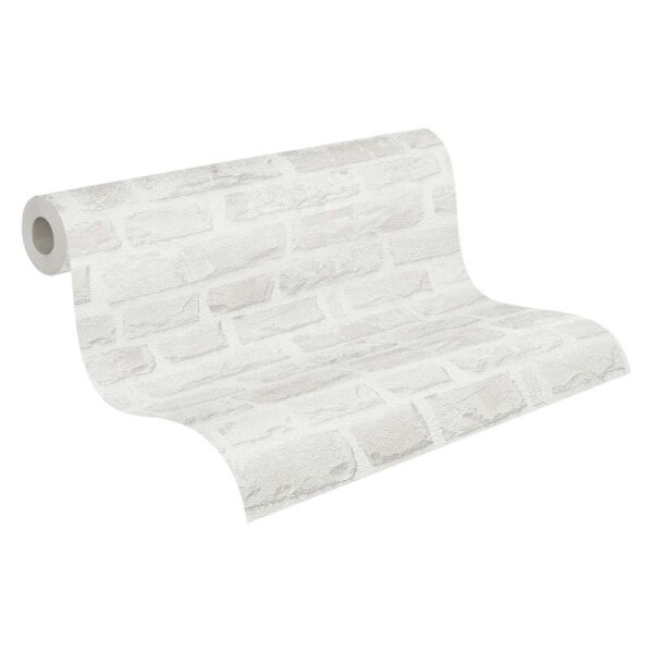 Tapete Grau, Weiß AS-Creation deco Vliestapete (386372)