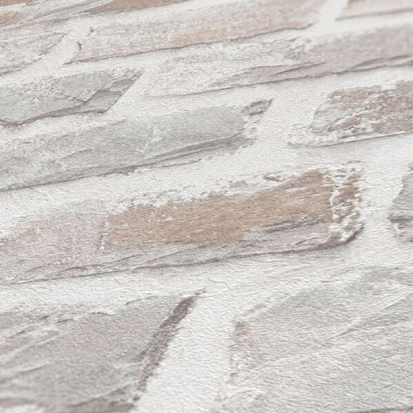 Tapete Grau, Weiß AS-Creation deco Vliestapete (386371)