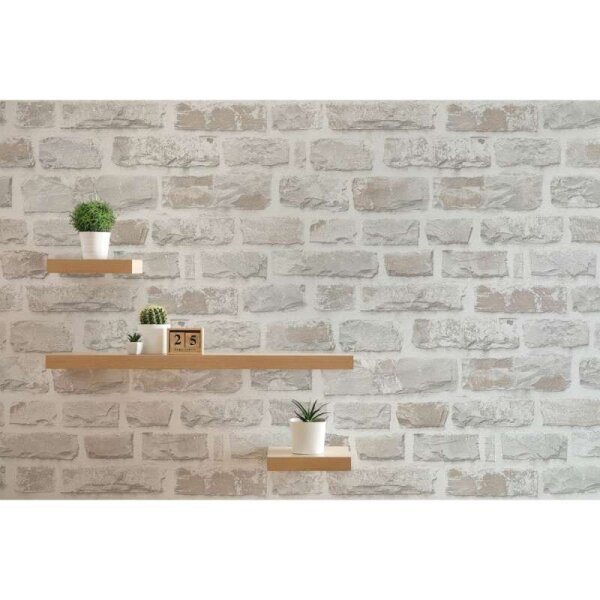 Tapete Grau, Weiß AS-Creation deco Vliestapete (386371)