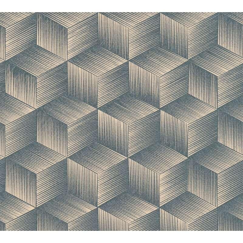 Tapete Beige, Creme, Blau AS-Creation deco Vliestapete (385063)