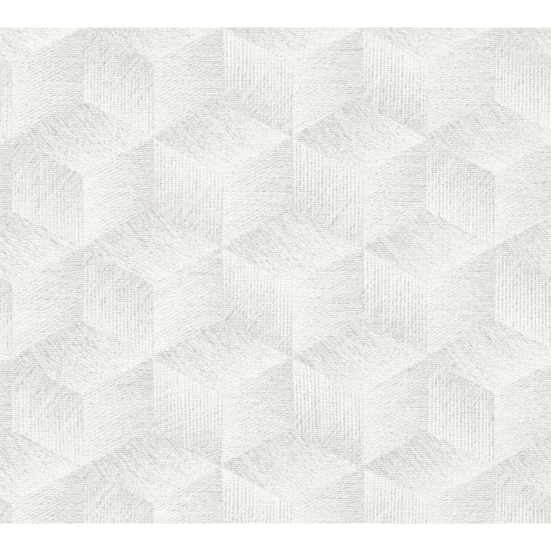 Tapete Grau, Silber, Weiß AS-Creation deco Vliestapete (385062)