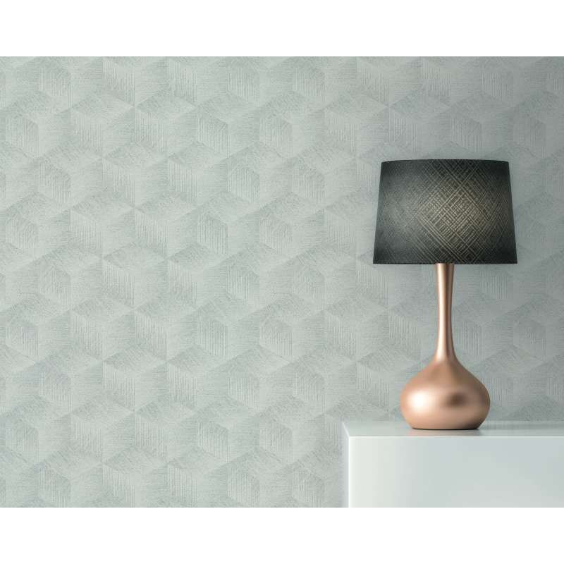 Tapete Grau, Silber, Weiß AS-Creation deco Vliestapete (385062)